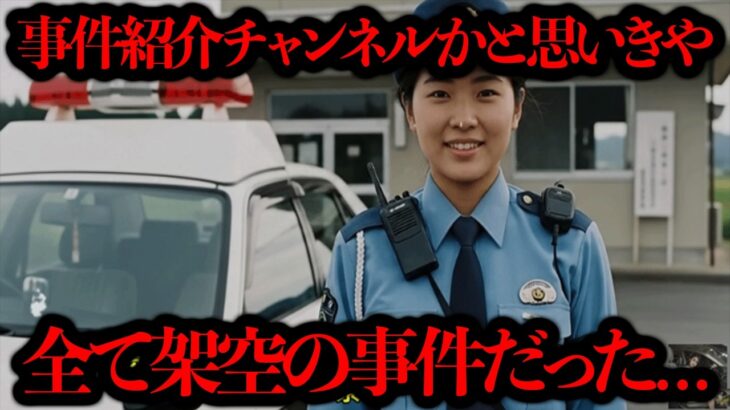 【YouTube】普通の事件紹介チャンネルかと思いきや、全て架空の事件だった…