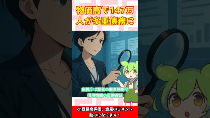 【社会】多重債務者が急増中！147万人の実態とは？