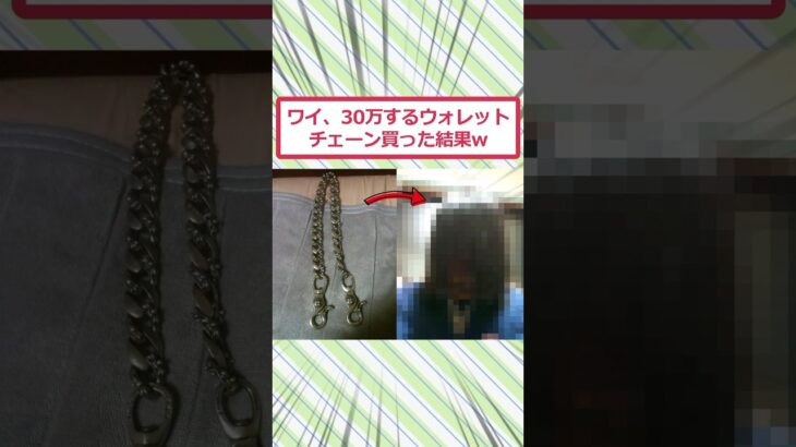【マジかよ】ワイ、30万するウォレットチェーン買った結果ww