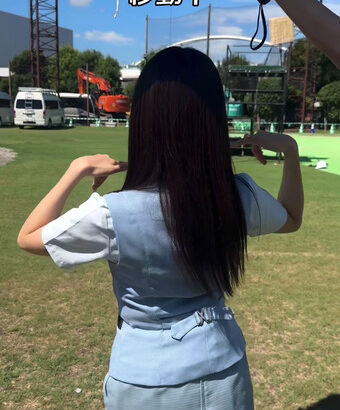 森香澄アナ　ミニスカのお尻にパン線が浮き出る！！【GIF動画あり】