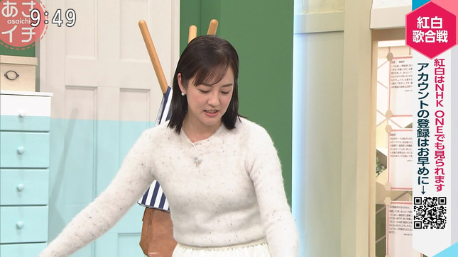 鈴木奈穂子アナ　ボディラインくっきり衣装！！【GIF動画あり】