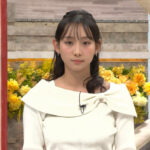 石渡花菜アナ　ニットの巨乳！！