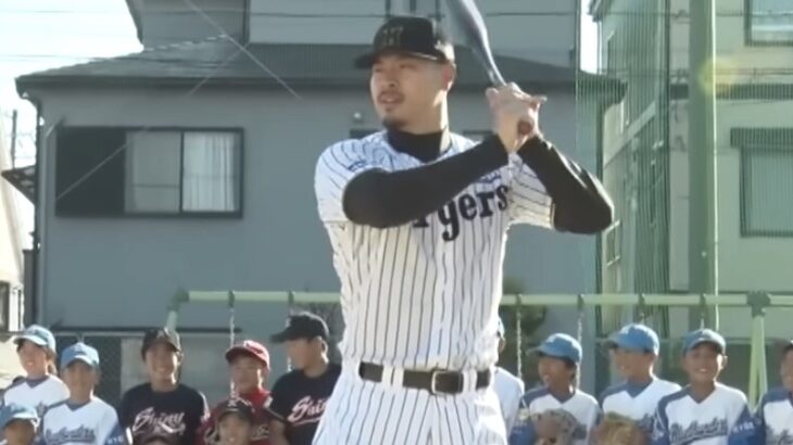 佐藤輝明の野球教室、テルの子どもとの絡みが楽しそうwwwwww