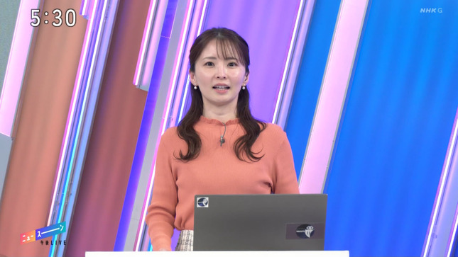 田中美都キャスター　ニットの胸元！！