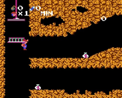 『スペランカー』とかいう下り坂でジャンプするだけで死ぬゲームwww