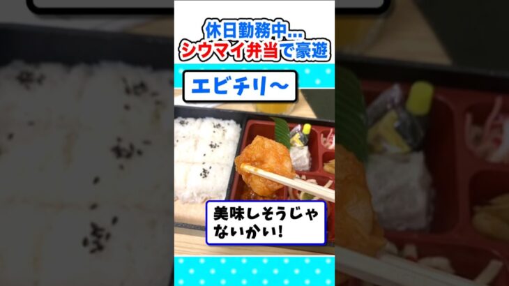 【驚愕】仕事中…崎陽軒の高級シュウマイ弁当で豪遊するw