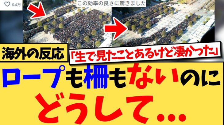 【衝撃】『日本人はみんながルール守ったほうが全体がうまく回るって分かってる』仕切りなしで動く数万人の日本人の群衆…日本の公共マナーに海外が本気で衝撃の反応集