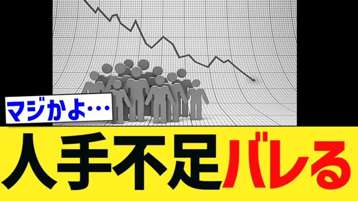 【驚愕】人手不足は完全にウソであることが判明しました。