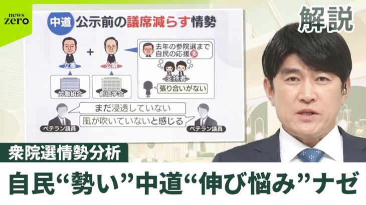 【注目】中道伸び悩み・・・衆院選の情勢どうなっとるん？