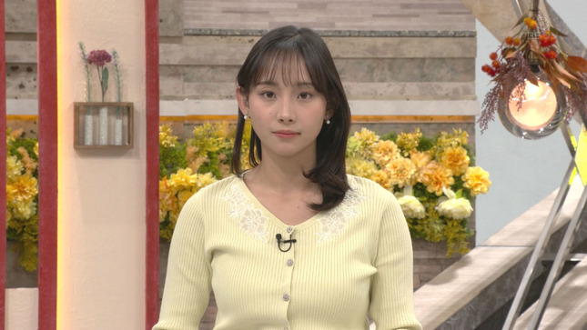 石渡花菜アナ　ニットの巨乳、ピタパンのお尻！！