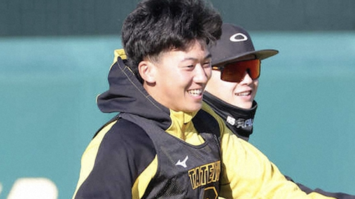 立石正広、待望の大山悠輔との挨拶で「包み込まれる笑顔」と語る