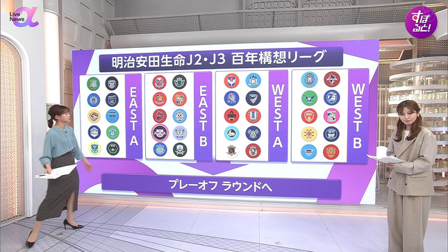 松﨑涼佳アナ　スリットから覗く美脚！！