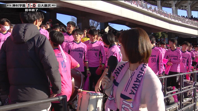 河出奈都美アナ　ニットの巨乳、中継！！