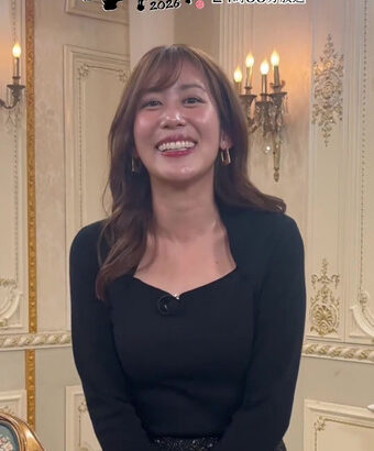 中川安奈アナ　ニットの巨乳が微揺れ！！【GIF動画あり】