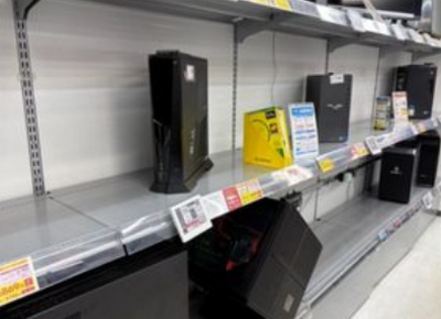 ソフマップ「ゲーミングPCを売ってください😭」新品どころか中古もどんどんなくなってる模様