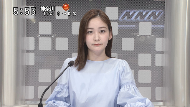 岩田絵里奈アナ　うっすらと透ける！！