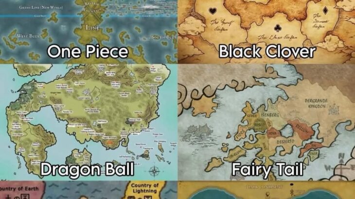 【画像】ドラゴンボールやワンピースに地図の設定なんてあったのか？