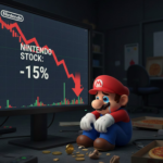 任天堂の株価、前場の終値で9995円、10000円を下回る