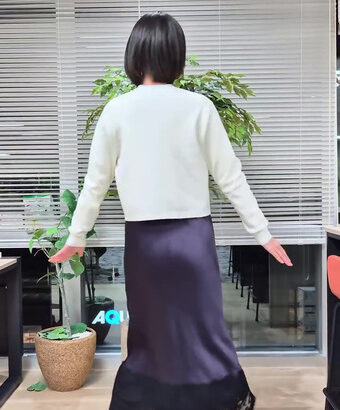 海老原優香アナ　回ってお尻を披露！！【GIF動画あり】