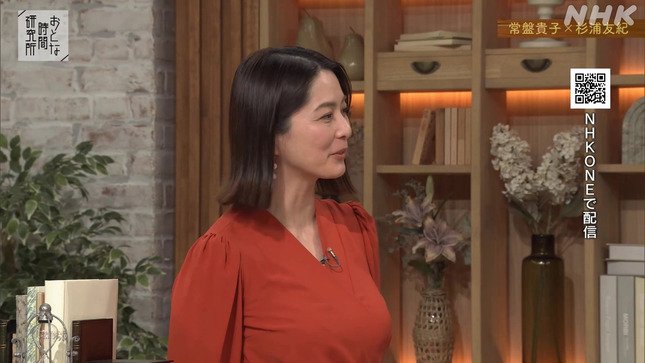 杉浦友紀アナ　セクシーな巨乳の胸元！！【GIF動画あり】