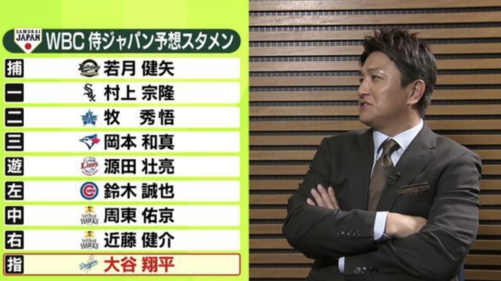 高橋由伸が予想するWBCオーダー、阪神選手が1人もいない模様