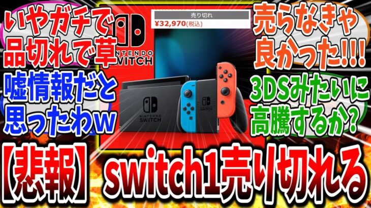 【仰天】switch1の売り切れ続出してるけどこれってさ…