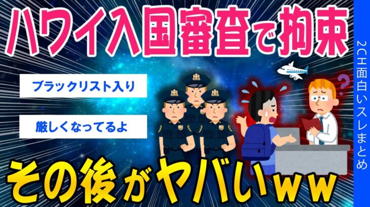【動画】ハワイの入国審査で拘束、その後がヤバいww