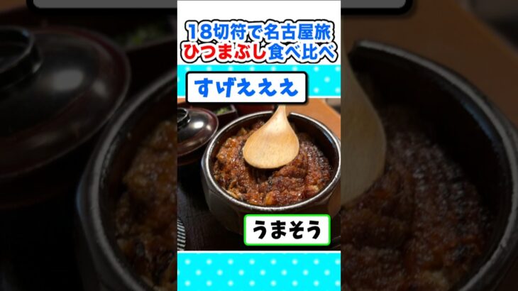 【マジかよ】名古屋旅でうなぎ!豪華ひつまぶし食べ比べw