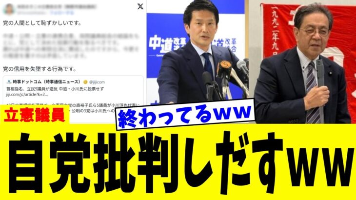 【動画】中道、立憲、公明、批判し過ぎて自陣すら批判してしまうww