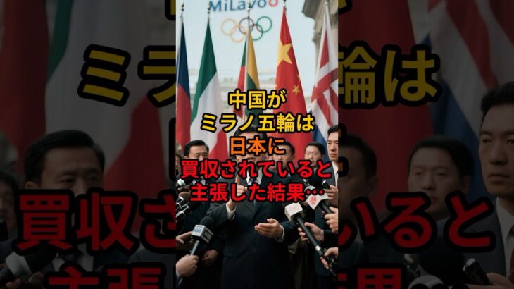 【マジかよ】中国がミラノ五輪は日本に買収されていると主張した結果…