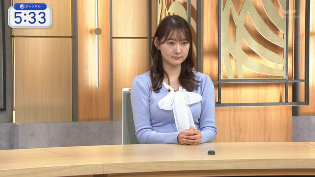 森山みなみアナ　ニットの豊乳！！