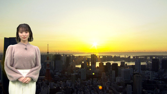 今井春花キャスター　ニットの巨乳、天気予報！！