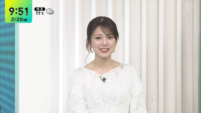 黒田みゆアナ　肩紐が透ける！！