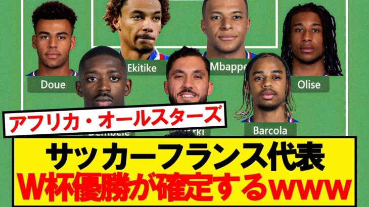 【マジかよ】サッカーフランス代表、W杯優勝が確定するwwwww