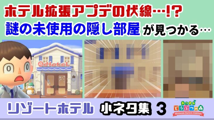 【仰天】さらなるアプデの伏線…?ホテルに「未使用の隠し部屋」が見つかる…「リゾートホテル」に隠れた細かすぎる小ネタ集3@レウンGameTV