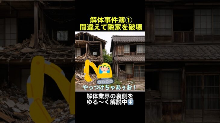 【仰天】解体事件①帰宅したら自宅が解体されていた件