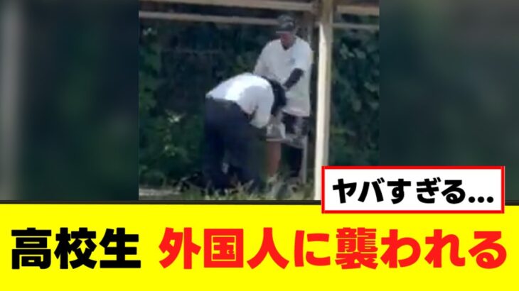 【驚愕】外国人が日本の高校生を襲う暴行事件の動画が話題に