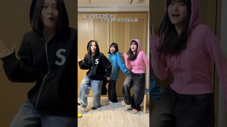 【マジかよ】3姉妹でTikTokで流行っているトンツカタンタンを踊ってみた!
