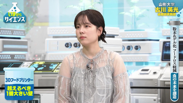 古旗笑佳アナ　透け透け ＆ 巨乳！！【GIF動画あり】