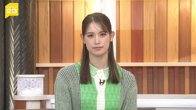 トラウデン直美キャスター　ニットの巨乳！！