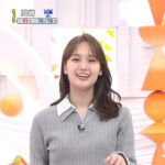 井上清華アナ　ニットの豊乳！！
