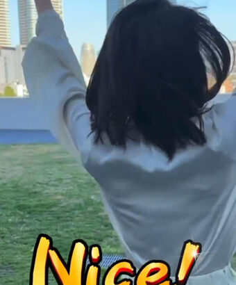 下村彩里アナ　強風で煽られてブラ線が浮き出る！！【GIF動画あり】