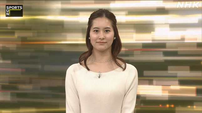 宮本真智アナ　ニットの豊乳！！【GIF動画あり】