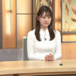 森山みなみアナ　ピタピタニットの豊乳！！