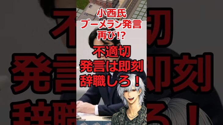 【動画】小西氏、暴言に激怒!…でもあなたも言ってましたよね?