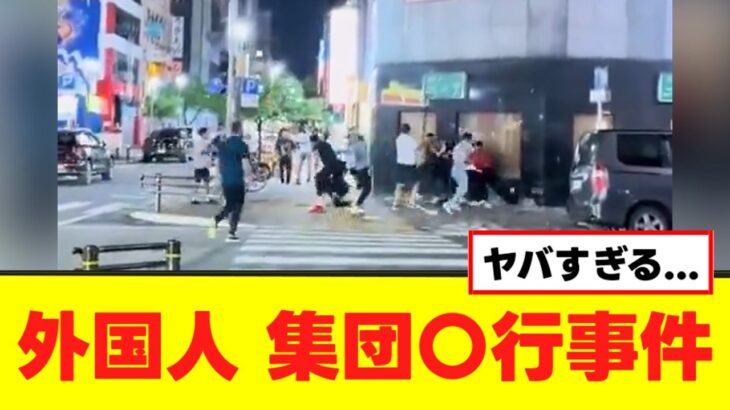 【衝撃】名古屋で外国人による集団〇行事件の動画が話題に