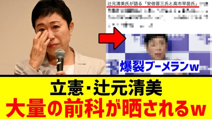 【マジかよ】辻元清美、必死に高市下げをした結果『大量の前科』をX民に晒されるwwwww