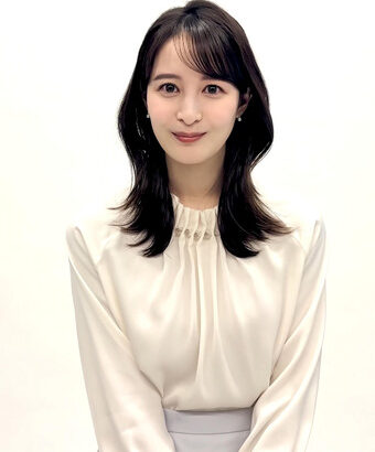 後呂有紗アナ　インタビューの胸元！！【GIF動画あり】