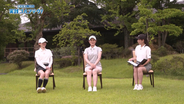 山本里菜アナ　ミニスカゴルフの▼ゾーン！！【GIF動画あり】