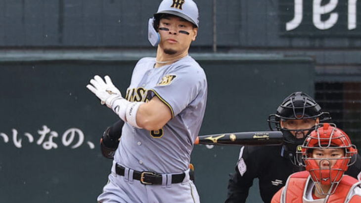 佐藤輝明、本日3安打猛打賞！！！打率.355に